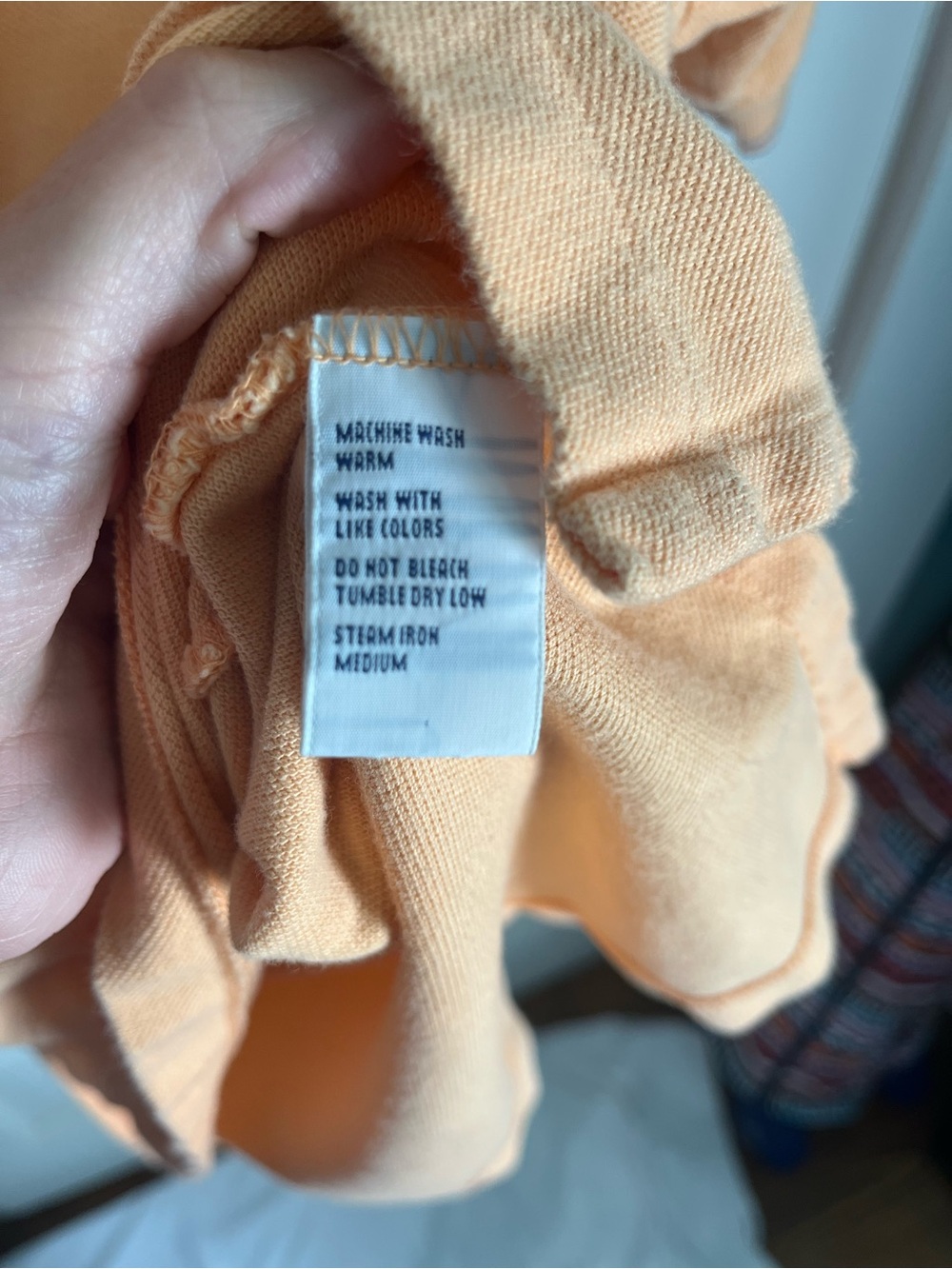 Polo by Ralph Lauren Peach Polo with Contrast Trim, size medium - Picture 5 of 5